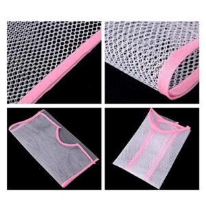 KRAZI 6pcs Drying Net Balcony Windproof Terylene Hanging Net Pillow Rack Underwear Hanger Clothes Mesh Storage Holder Clothes Rack