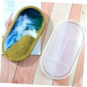 COHEALI 2pcs Pallet Mold Round Decorative Tray Agate Coaster Silicone Tray Silicone Molds for Resin Epoxy Resin Molds Silicone Tray Molds for Epoxy Resin Silicone DIY Tools DIY Accessory