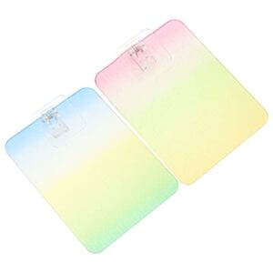 6 Pcs Plate Clamp Document Clipboard Exam Paper Clips Short Hand Board Drawing Board Office Business Plastic Writing Base Plate Colorful Clipboards Paper File Organizer