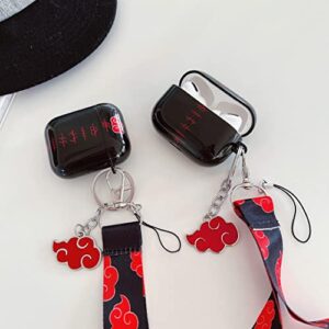 with Red Cloud Lanyard Keychain AirPod Pro 2nd Generation Case（2022 Release） Personalised Anime and Unique IMD Process TPU Soft AirPod Pro 2nd Case