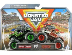 monster jam, official grave digger vs zombie new 2023 series 22 monster truck, collector die-cast vehicle, 1:64 scale, kids toys for boys ages 3 and up