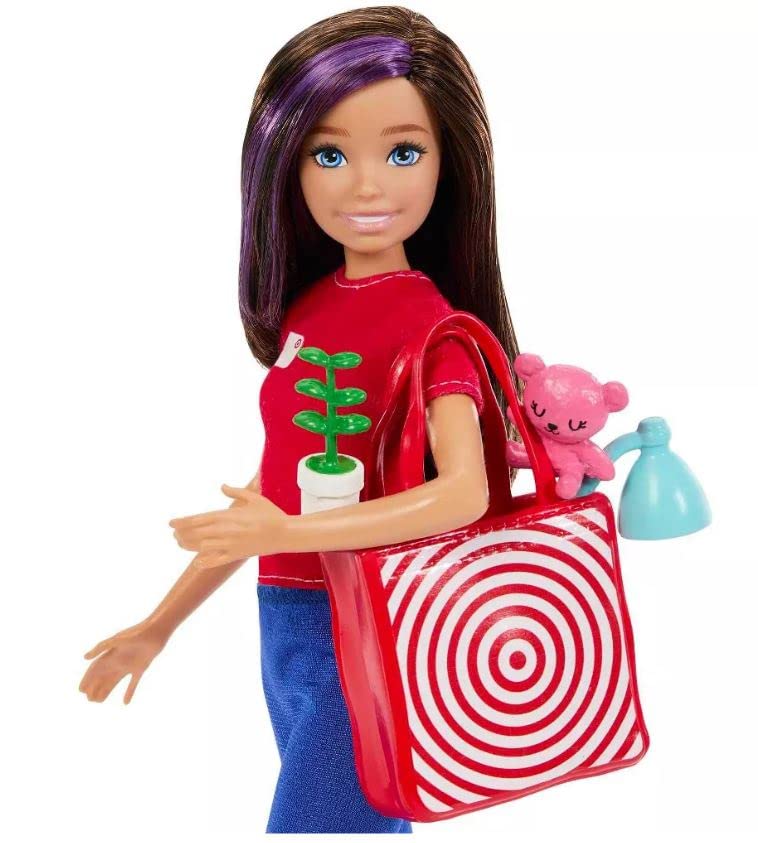 Barbie Doll Skipper & Playset, Target Supermarket with 25 Grocery Store-Themed Accessories Including Food, Check-Out Counter & Shelves