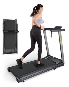 superun folding treadmills for home, 3hp treadmill with led for walking & running, portable treadmill with bluetooth connectivity app
