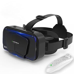 vr headset virtual reality vr 3d glasses vr set 3d virtual reality goggles,adjustable vr glasses support 7.2 inches [with controller+two eye masks].…