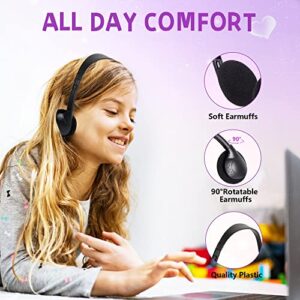 ZXQZYM Kids Headphones Bulk 20 Pack for School Students Children Teen Boys Girls, Wholesale Bulk Headphones for Classroom Earphones (Black)