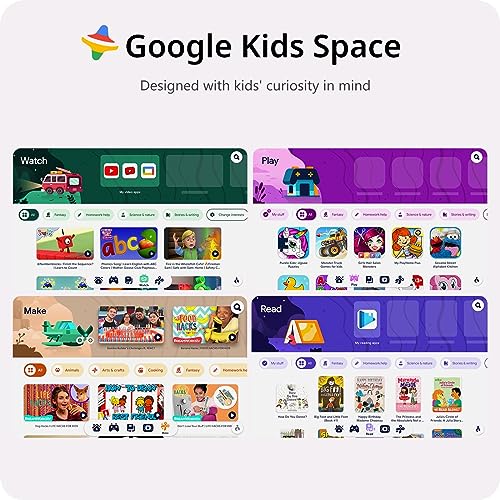 Kids Tablet, 10 inch Tablet for Kids, Android 13, Google Kids Space, Parental Control, 2GB RAM 32GB Storage, HD IPS Glass Screen, 6000mAh Battery, EVA Shockproof Case, PlimPad Kids10 (Purple)