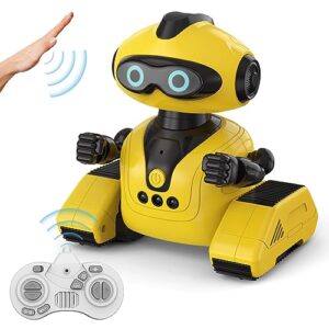 aongan robot toys, remote control robot, gesture sensing intelligent programming, rechargeable for kids 8-10 years boys girls