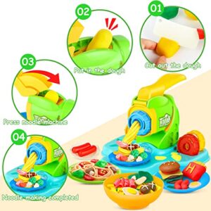 39Pcs playdough Toys Sets for Kids,Play Kitchen Creations Accessories Play Dough Tools Kit Noodle Ice Cream Maker Playset Pretend Play Food Play Dough Sets for Kids Ages 3 4 5 6 7 Birthday