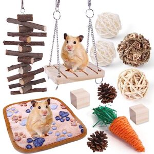 small pet tunnels and tubes with interactive ball for baby rabbit ferret hamster chinchilla hedgehog hiding and resting 11 pcs