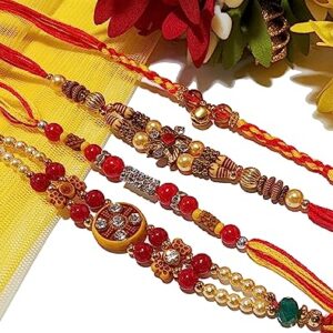 Set of 4 Rakhi | Rakhi for Brother | Premium Rakhi | Raksha Bandhan Rakhi | Pack4-2