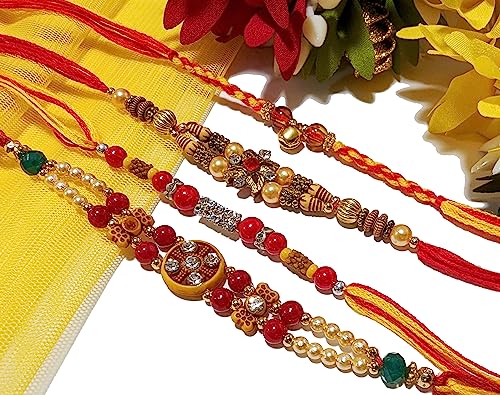 Set of 4 Rakhi | Rakhi for Brother | Premium Rakhi | Raksha Bandhan Rakhi | Pack4-2