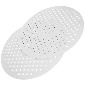 upkoch round sink mat 2pcs rubber sink protectors kitchen sink mat sink dish rack dish drying mats protect sink from stains damage scratches white center drain sink mat