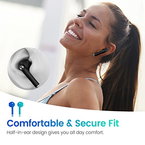 GNMN True Wireless Earbuds Bluetooth Headphones 35H Playtime Stereo Sound Earphones Sweat-Proof Bluetooth 5.0 Button Headset Wireless Charging Case & Power Display with Built-in Mic for Sports