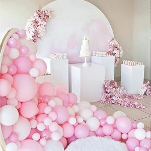 PartyWoo Baby Pink Balloons, 125 pcs Pink Balloons Different Sizes Pack of 36 Inch 18 Inch 12 Inch 10 Inch 5 Inch for Balloon Garland as Birthday Decorations, Party Decorations, Wedding Decorations