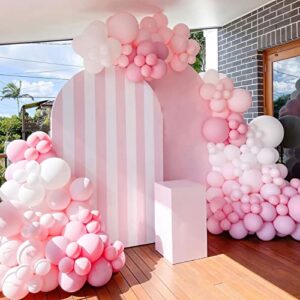 PartyWoo Baby Pink Balloons, 125 pcs Pink Balloons Different Sizes Pack of 36 Inch 18 Inch 12 Inch 10 Inch 5 Inch for Balloon Garland as Birthday Decorations, Party Decorations, Wedding Decorations