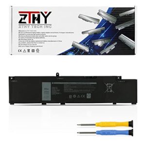 zthy mv07r laptop battery replacement for dell g3 15 3500 3590 3700 3790 g5 5500 5505 se series notebook 72wgv 072wgv w5w19 0w5w19 jjrrd 0jjrrd pn1vn m4gwp 266j9 68wh 15.2v 4250mah 4-cell