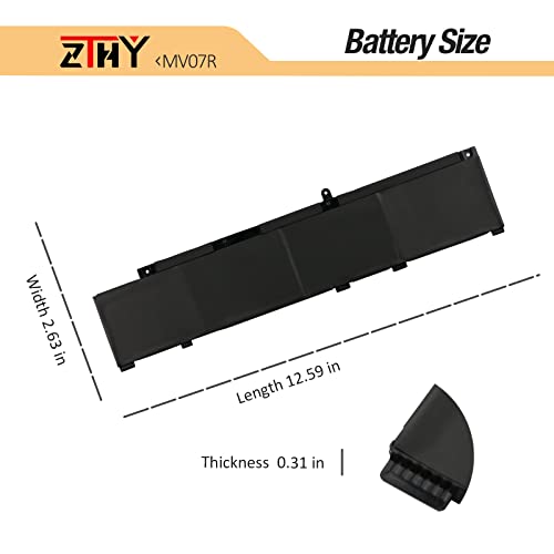 ZTHY MV07R Laptop Battery Replacement for Dell G3 15 3500 3590 3700 3790 G5 5500 5505 SE Series Notebook 72WGV 072WGV W5W19 0W5W19 JJRRD 0JJRRD PN1VN M4GWP 266J9 68Wh 15.2V 4250mAh 4-Cell