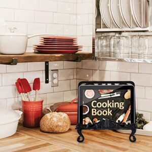 MOLIGOU Cast Iron Cookbook Stand, Recipe Book Holder, Display Stand Holder for Photo Album, Tablet