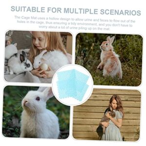 Mipcase 8 Pcs Rabbit Mats Bunny Cages for Rabbits Outdoor Outdoor+mat Outdoor Floor Mat Pet Cage Pads Chinchilla Cage Small Pet Bunny Rabbit Cage Mat Animal Cage Hole Mats Bunny Cage Pads