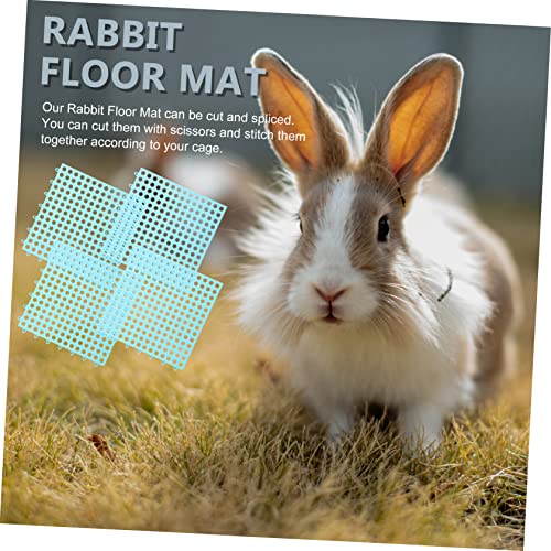 Mipcase 8 Pcs Rabbit Mats Bunny Cages for Rabbits Outdoor Outdoor+mat Outdoor Floor Mat Pet Cage Pads Chinchilla Cage Small Pet Bunny Rabbit Cage Mat Animal Cage Hole Mats Bunny Cage Pads