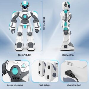 VATOS Remote Control Robot for Kids Extra Large, 15.4" Programmable RC Robot Toy with Sing Dance, Gesture Sensing & Voice Control Smart Robot, Rechargeable Robot for Toddler Boys Girls 3 4 5 6 8+