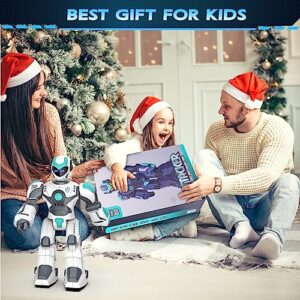 VATOS Remote Control Robot for Kids Extra Large, 15.4" Programmable RC Robot Toy with Sing Dance, Gesture Sensing & Voice Control Smart Robot, Rechargeable Robot for Toddler Boys Girls 3 4 5 6 8+