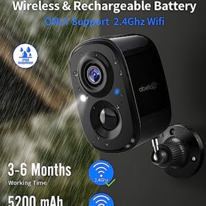 Security Cameras Wireless Outdoor, 1080P Outdoor Cameras for Home Security w/ Color Night Vision, AI/PIR Detection, 2-Way Audio, Cloud/SD, Weatherproof, Battery Powered WiFi Camera Outdoor Wireless