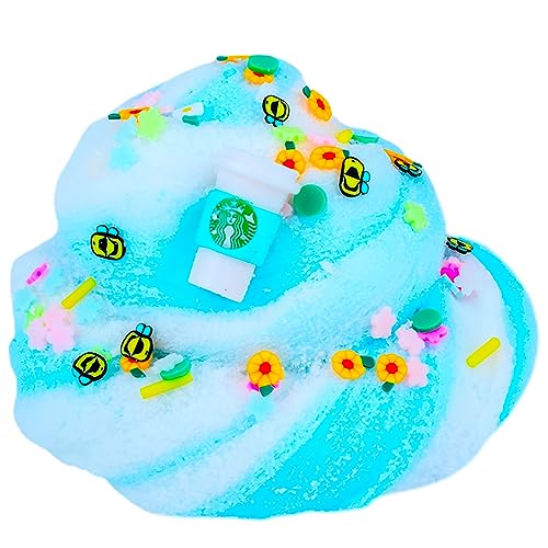 Sky Blue Cloud Slime, Scented Slime Kit for Girls Boys, Super Soft Slime Game, DIY Kids Education Toy, Birthday Gift(7oz 200ML)