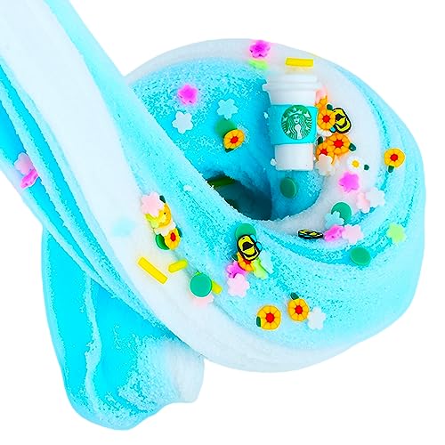 Sky Blue Cloud Slime, Scented Slime Kit for Girls Boys, Super Soft Slime Game, DIY Kids Education Toy, Birthday Gift(7oz 200ML)