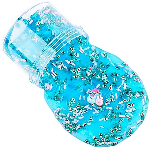 Slime Kit - 4 Pack Clear Slime, with Pink，Blue，Yellow and Orange Clear Crystal Slime, Soft Non-Stick, for Kids Party Favors Gifts Ideas, Stress Relief Toy for Girls and Boys