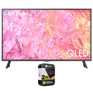 samsung qn43q60cafxza 43 inch qled 4k smart tv 2023 bundle with 2 yr cps enhanced protection pack