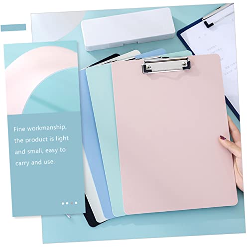 Operitacx 2pcs Writing Pad Pencils Letter File Folders Office File Folders Writing Clipboard A4 Document Holder Exam Paper Clips Writing Base Plate Writing Support Plate Clip Board