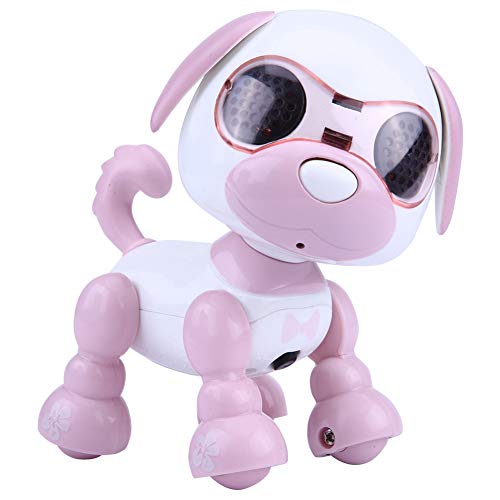 RiToEasysports Smart Kids Interactive Walking Sound Puppy, Robot Dog Pet Toy, LED Record Educational Gift Robots (Pink)