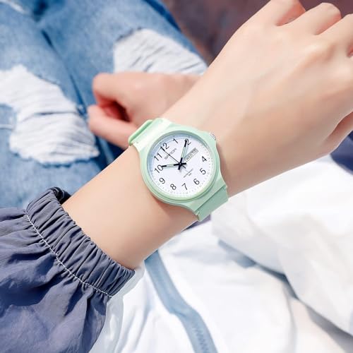 Women's Watch Waterproof Ladies Watches Sport Wrist Watch Nurse Analog Simple Minimalist Casual Watch Dress Wristwatch with Day Date White Black Pink Gold Green Purple