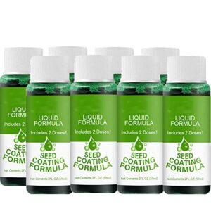 greenrevive hydroseeding lawn solution, seed spray liquid natural green grass paint for lawn, grass lawn repair spray, liquid seeding grass lawn green spray for restoring garden lawn dry spots (8 pcs)