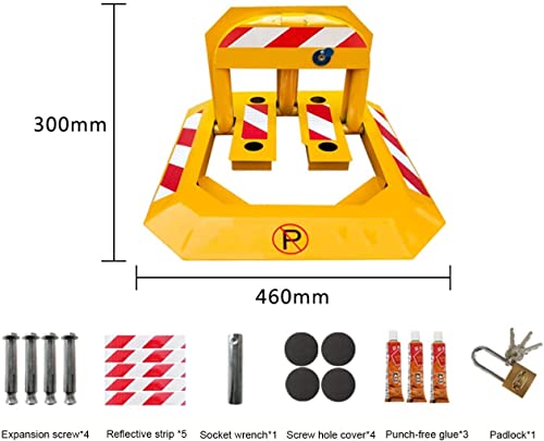 KOAIUS Parking Post, Parking Barrier, for Parking Lot Parking Space Lock,Car Ground Lock, Parking Space Lock, Parking Pile Parking Space Lock Parking