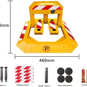 KOAIUS Parking Post, Parking Barrier, for Parking Lot Parking Space Lock, Car Ground Lock, Parking Space Lock, Parking Pile Parking Space Lock Parking