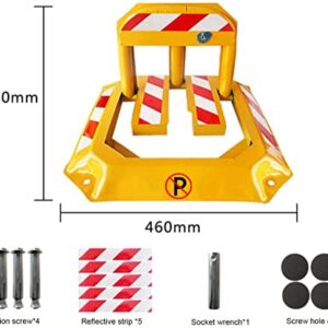 KOAIUS Parking Post, Parking Barrier, for Parking Lot Car Ground Lock, Parking Space Lock, Parking Space Lock, Parking Pile Parking Space Lock Parking