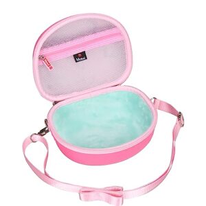 Mchoi Hard Carrying Case Suitable for Riwbox CT-7 Pink/for Jack CT-7S Cat Green 3.5mm/ for iClever IC-HS01 Bluetooth Wireless Over-Ear Headphones Headset for Kids Travel Protective Case, Case Only