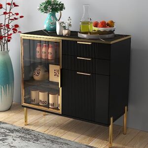 scolyk buffet cabinet with storage:black cabinet with drawers,farmhouse coffee bar cabinet with storage,black buffet cabinet,kitchen sideboard cabinet