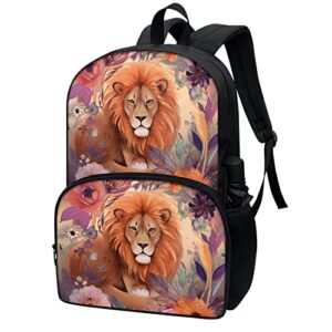 SYtrade 17-Inch Animal Print Backpack 3D Lion King Bag Boys Daypack Child Schoolbag