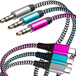 USB C to 3.5mm Audio Aux, [3Pack/3ft] USB Type C to 3.5mm Headphone Stereo Cord Car Compatible with iPad Pro 2018 Google Pixel 2 3 XL, Samsung Galaxy S21 S20 Ultra Note 20 10