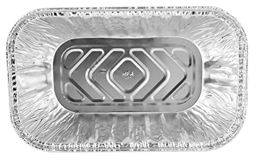 JHUS 50 Pcs1 lb. Aluminum Foil Mini-Loaf/Bread Pan - Disposable Tins Bakingpan Bread pans Baking sheet Baking supplies Cake pan Baking pan Kitchen set Bread pan Baking pans set Baking set Loaf p