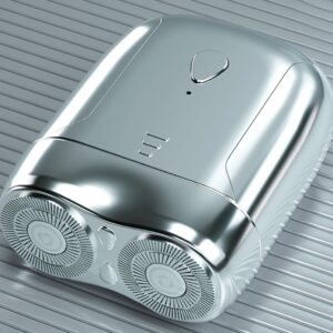 Powerful High Speed Storm Shaver: 2023 Upgraded Electric Travel Razor Shaver (Silver)