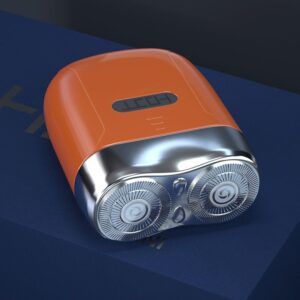 Powerful High Speed Storm Shaver: 2023 Upgraded Electric Travel Razor Shaver (Orange)