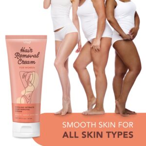 Hair Removal Cream for Women, Intimate Hair Removal Cream, Hair Removal Cream Sensitive Skin, Private Hair Removal Cream For Public Hair, Hair Remover Cream, Depilatory Cream for Pubic Hair, Body & Bikini Hair Removal Cream, For All Skin Types,150ml