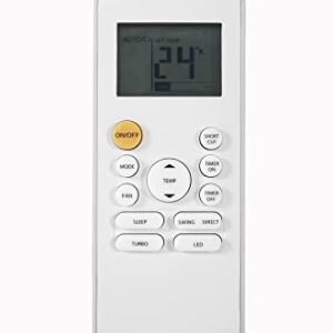 Replacement Remote Control for Midea MRCOOL FRIMEC Klimaire AC Air Conditioner R57B1/BGE RG52A2/BGEFU1 RG57/BGE RG57A/BGE RG57A1(B)/BGE RG57B/BGE RG57B/BGEFU1