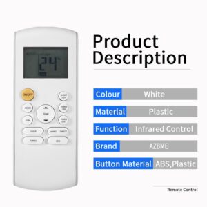 Replacement Remote Control for Midea MRCOOL FRIMEC Klimaire AC Air Conditioner R57B1/BGE RG52A2/BGEFU1 RG57/BGE RG57A/BGE RG57A1(B)/BGE RG57B/BGE RG57B/BGEFU1