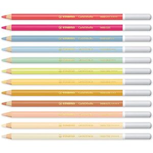 stabilo chalk-pastel pencil carbothello - pack of 12 - pastel tones