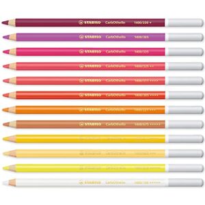 stabilo chalk-pastel pencil carbothello - pack of 12 - warm tones
